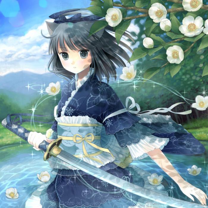 藍染め沙羅　（2012年5月作成）