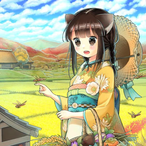 黄金色に菊の花（2020年9月作成）