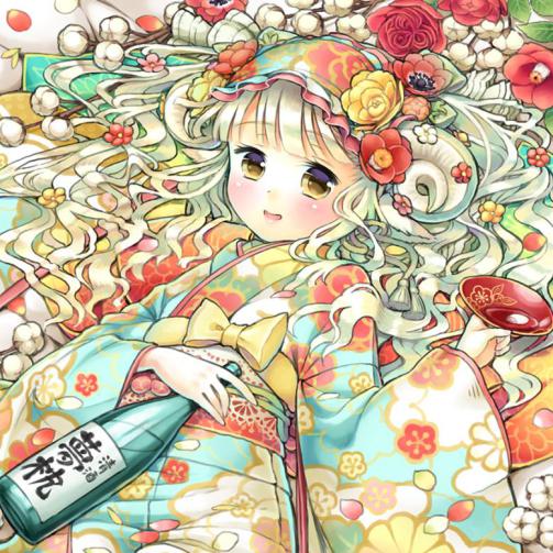 夢色花宴の着物と夢卯子　（2014年12月作成）