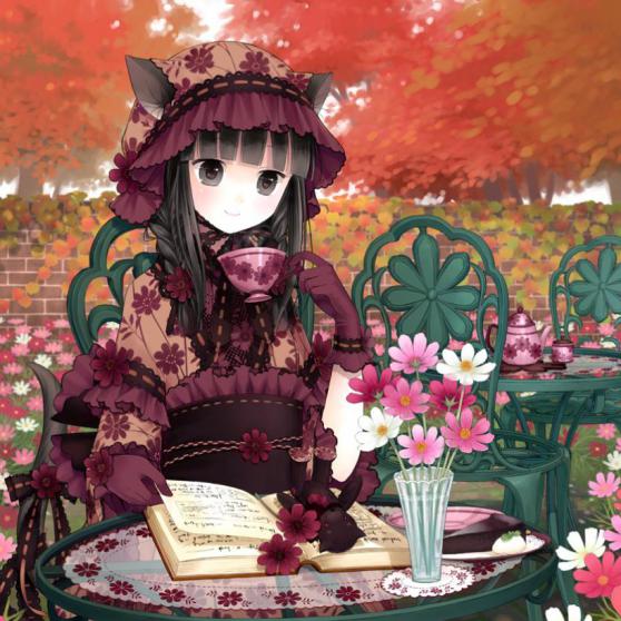 秋桜とチョコレート　（2012年9月作成）