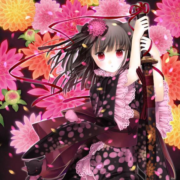 花火ダリア　（2012年8月作成）