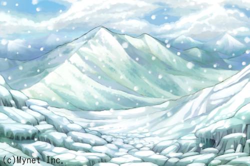 大激闘！キズナバトル　(c)Mynet Inc.　雪の山岳地帯（2013年11月）　雪の降る日中
